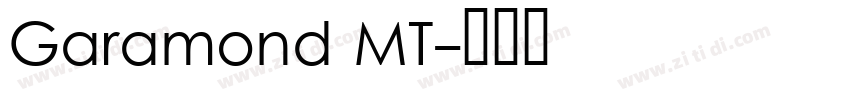 Garamond MT字体转换